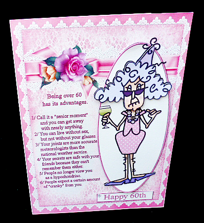 Stella Advantages of Being Over 60 Quick Card by Diane  Hitchcox