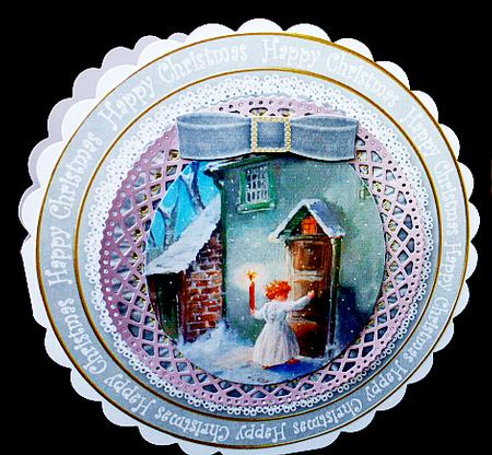 Choirboy Knocking Hc 8inch Round Ruffle Mini Card Kit by Diane  Hitchcox
