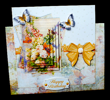 Cardtopper with Matching Envelope Poppy 600 by Diane  Hitchcox