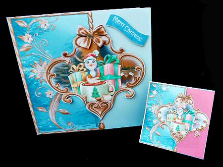 Mini Kit -over the Edge- Xmas Penguin #4 by Diane  Hitchcox