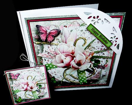 Cardtopper 7" Flowers Inch 120 by Diane  Hitchcox