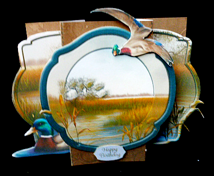 Mallard Ducks Pop Out Card by Diane  Hitchcox
