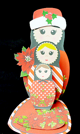 Matryoshka Christmas Dolls by Diane  Hitchcox
