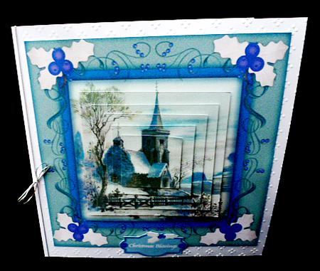 Wondrous Winter 8" Square Card Pyramage Mini-kit by Diane  Hitchcox