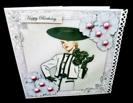 Lady & Lavender Flowers by Diane  Hitchcox