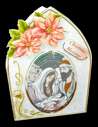 Holy Child - Arched Card Mini Kit by Diane  Hitchcox