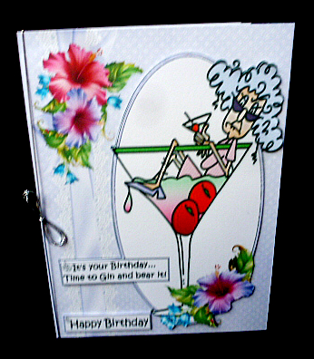 Stella Says Gin and Bear It Quick Card by Diane  Hitchcox