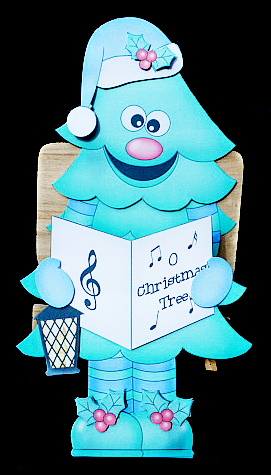 3D on the Shelf Card Kit - Little Singing Christmas Tree by Diane  Hitchcox
