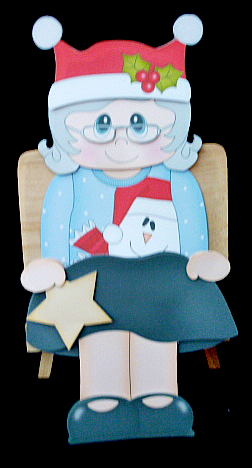 3D on the Shelf Card Kit - Christmas Jumper Old Lady by Diane  Hitchcox