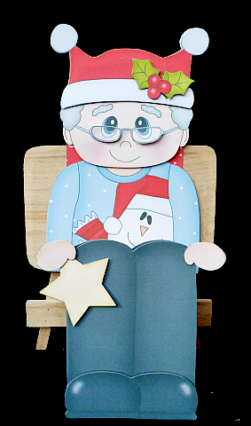 3D on the Shelf Card Kit - Christmas Jumper Old Man by Diane  Hitchcox