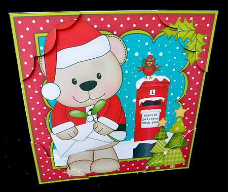 8 x 8 Christmas Livvy Bear's Letter for Santa by Diane  Hitchcox