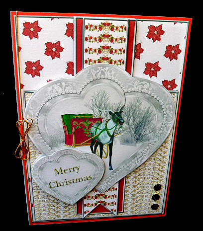 Heart Frame Sketch - Silver Christmas 1 by Diane  Hitchcox
