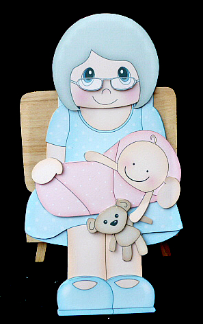 3D on the Shelf Card Kit - June New Grandma of Baby Girl by Diane  Hitchcox