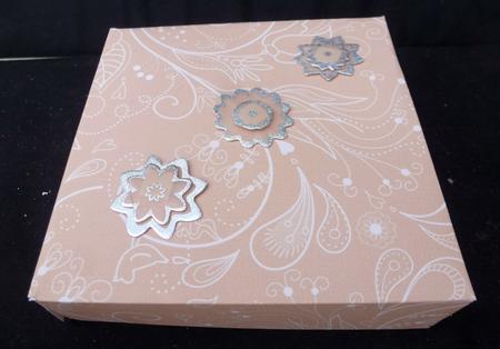 Borange Floral Lace Lights A4 Backing Paper by Diane  Hitchcox