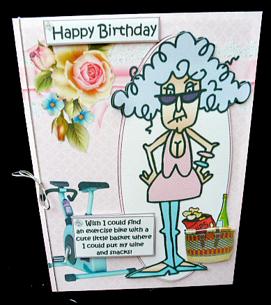 Stella and Her Exercise Bike Quick Card by Diane  Hitchcox