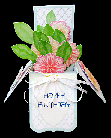 Box of Flowers 3D Card by Diane  Hitchcox