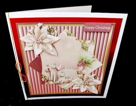 Star in the Sky 7x7 Card with Decoupage by Diane  Hitchcox