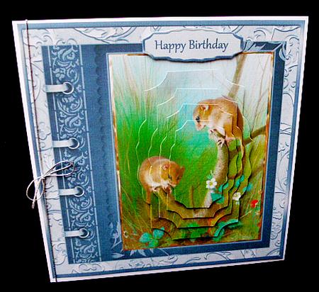 The Doormice Card with Pyramid Layers by Diane  Hitchcox