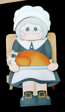 3D on the Shelf Card Kit - Little Thanksgiving Pilgrim Mercy by Diane  Hitchcox