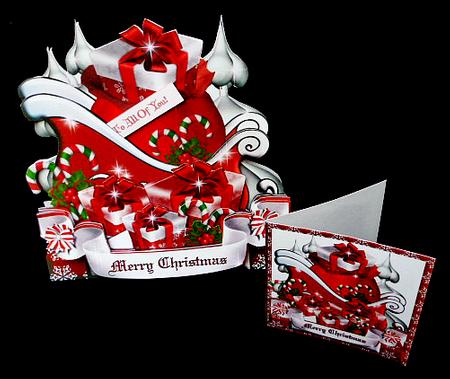 Santa Sleigh - Traditional by Diane  Hitchcox