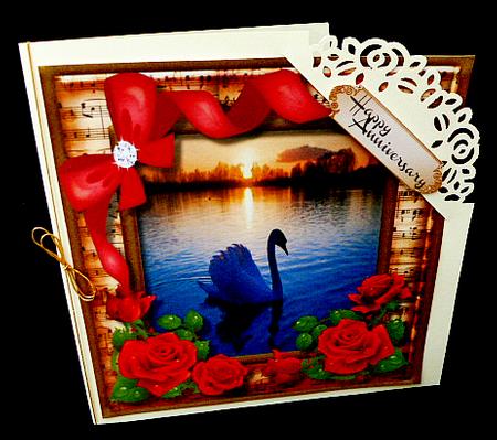 Swansong and Red Roses by Diane  Hitchcox