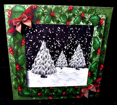Snowy Winter Trees by Diane  Hitchcox