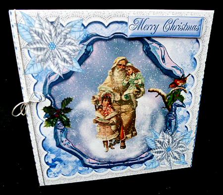 Vintage Santa Magical with Children on a Plaque 8x8 by Diane  Hitchcox