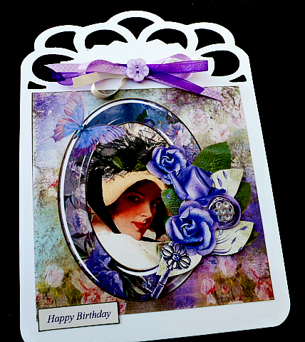 Flower Lady Topper with Decoupage by Diane  Hitchcox