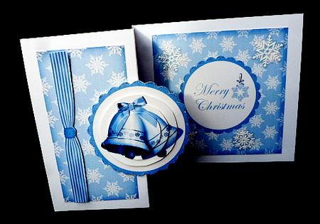 Christmas Bells Fold Back Card Kit by Diane  Hitchcox