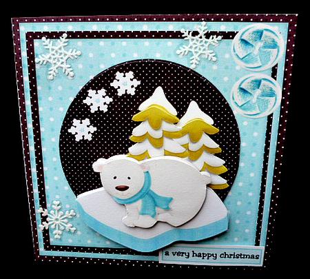 Mini Kit Polar Bear on Ice by Diane  Hitchcox