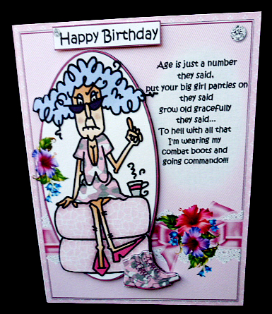 Stella is Going Commando Quick Card by Diane  Hitchcox