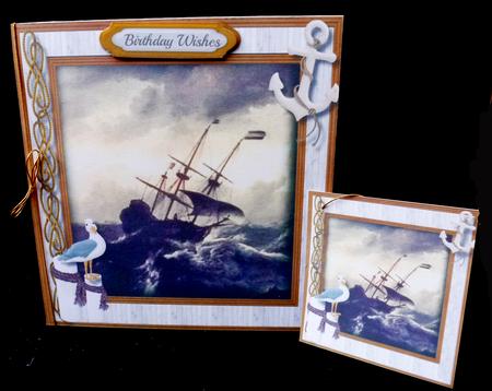 Beautiful Ship on the Hight Sea 2 by Diane  Hitchcox