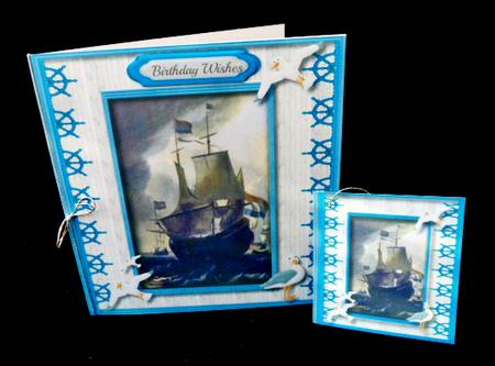 Beautiful Ship on the High Sea 3 by Diane  Hitchcox