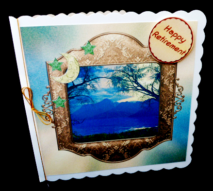 Evening Sunset Lake Decoupage Mini Kit by Diane  Hitchcox