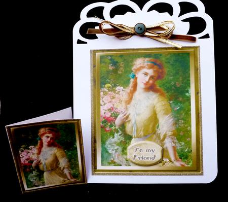 Mini Kit -sweet Vintage Lady for Birthday or Other#8 by Diane  Hitchcox