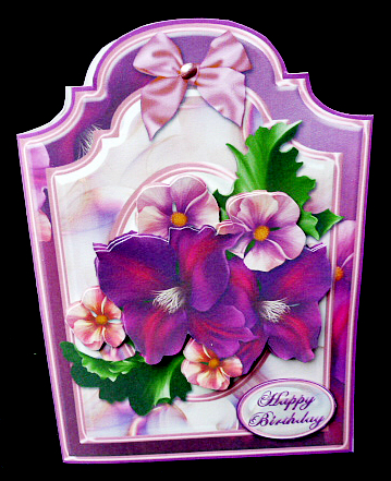 Summer Flowers Shaped Card Kit by Diane  Hitchcox