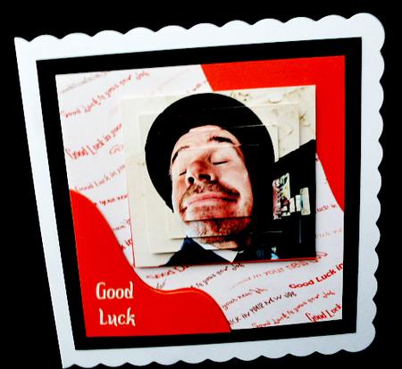 Good Luck in Your New Job Square Pyramid by Diane  Hitchcox