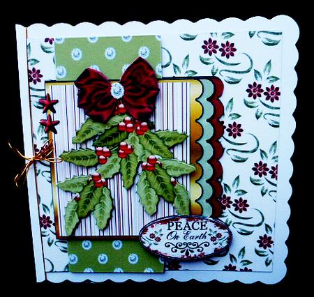 Three Scallop Layers - Holly and Diamonds by Diane  Hitchcox