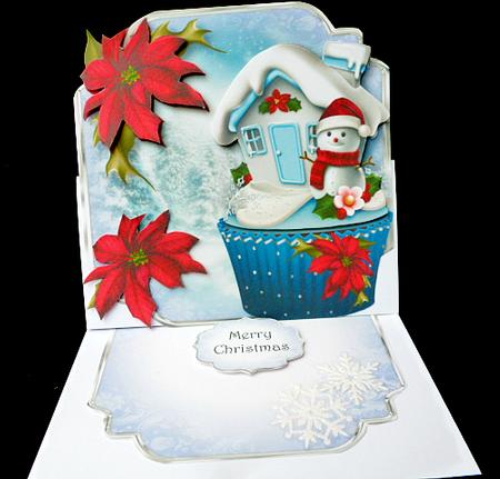 Christmas Cupcake Snowman - Shaped Topper Mini Kit by Diane  Hitchcox