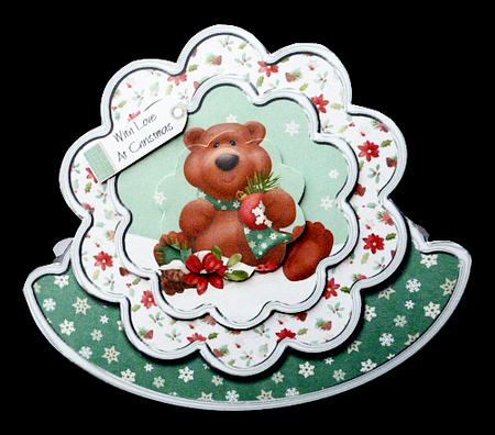 Christmas Creatures Scalloped Rocker Card Kit by Diane  Hitchcox