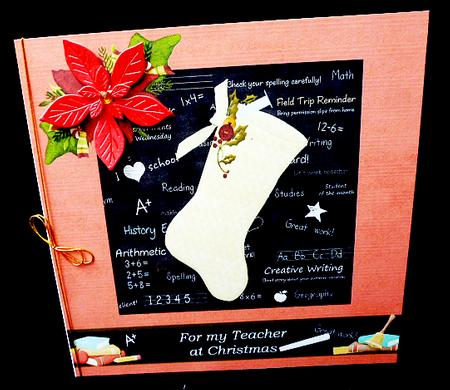 For My Teacher at Christmas 8"x8" by Diane  Hitchcox