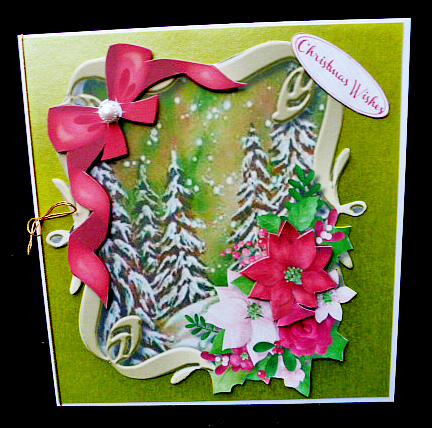 Lovely Gold Bracket with Festive Flowers  by Diane  Hitchcox