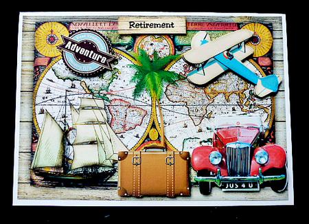 Male Card Vintagetravel by Diane  Hitchcox