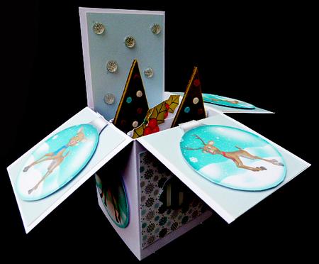 5 Reindeer Christmas Ornaments Png, and Jpg by Diane  Hitchcox