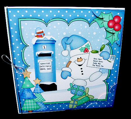 8 x 8 Christmas Snowball Sam Santa Letter Scalloped Corner by Diane  Hitchcox