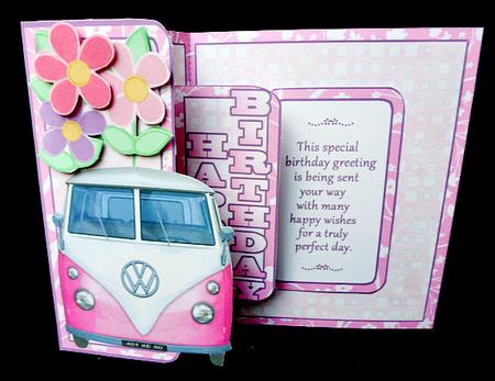 Fbp Pink Camper Van by Diane  Hitchcox