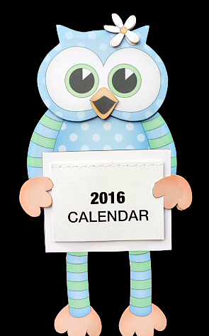 3D on the Shelf Everlasting Calendar Kit - Little Hoot Owl by Diane  Hitchcox