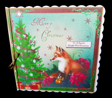 Christmas Around the Tree Decoupage Topper by Diane  Hitchcox