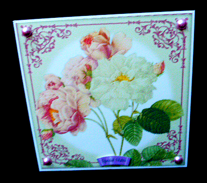 Vintage Rose 8x8 Topper & Embellishments by Diane  Hitchcox