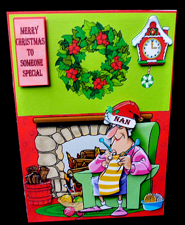 Christmas Knitting Nora by Diane  Hitchcox